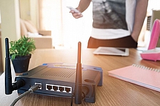 wireless router in home