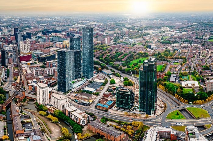 manchester aerial view