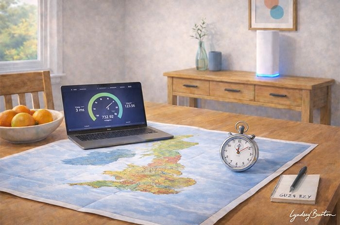 fastest broadband in your area illustration