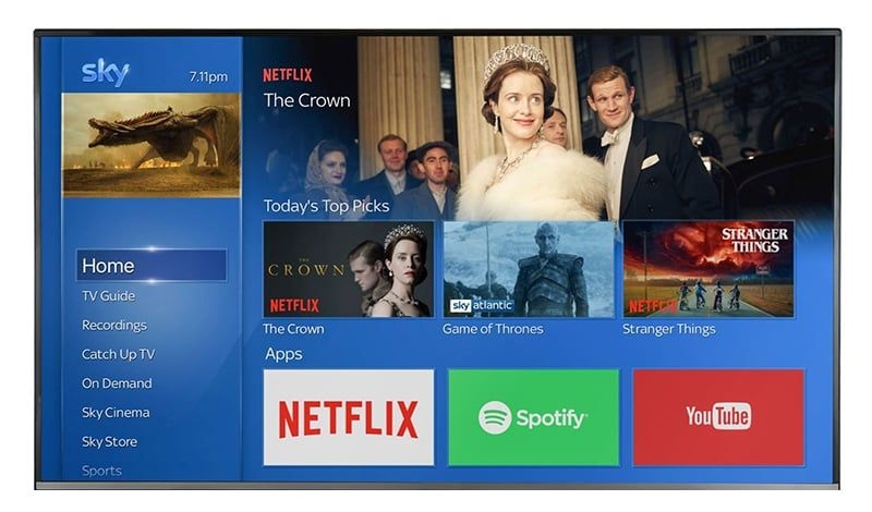 sky q tv guide