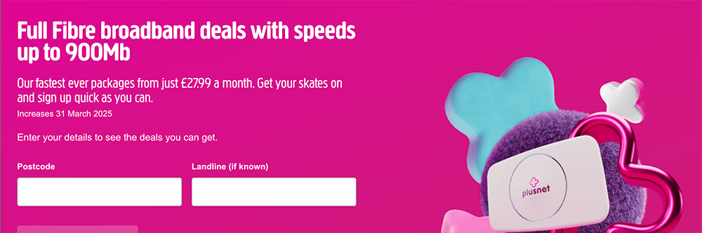 plusnet advertising march 2024