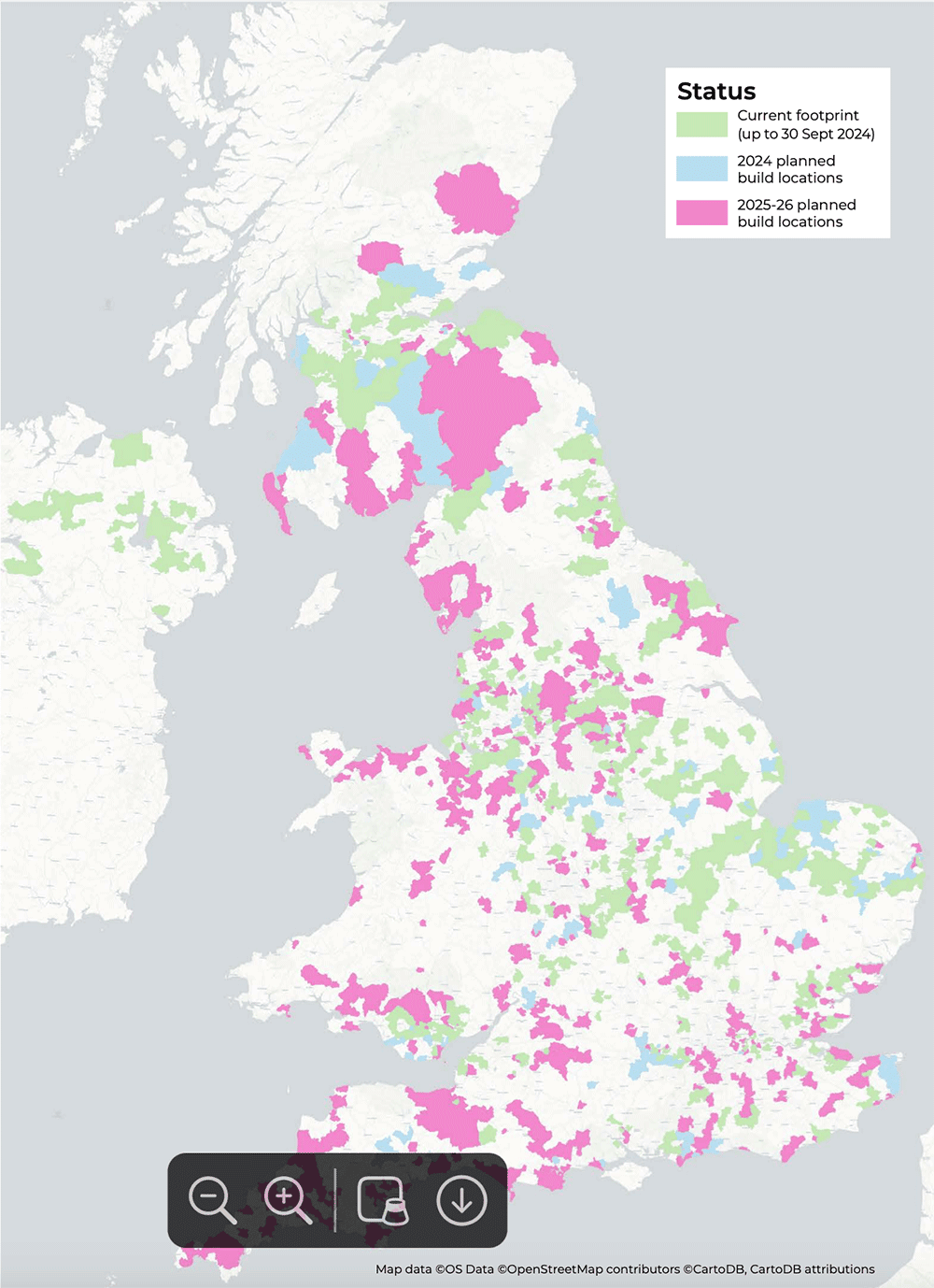 nexfibre build plan 2025, 2026