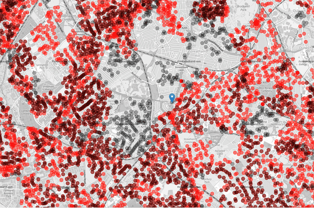 community fibre vs virgin media coverage streatham jan 2025